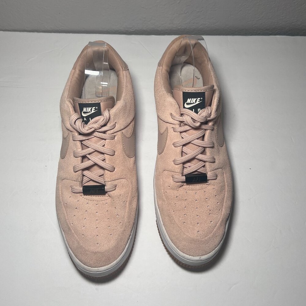 Nike Air Force 1 Sage Low Beige Suede Sneakers AR5339-203 - Picture 3 of 12
